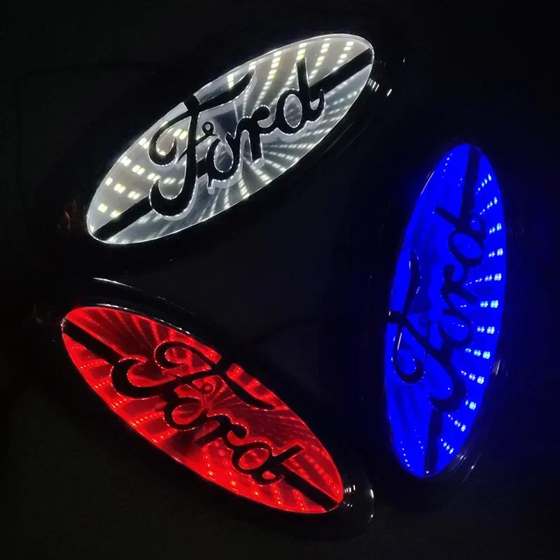 

LED Car Trunk Badge Sticker for Ecosport Mondeo Fiesta Edge Escape Mk7 Focus Ranger Transit Explorer S MAX Kuga Accessories