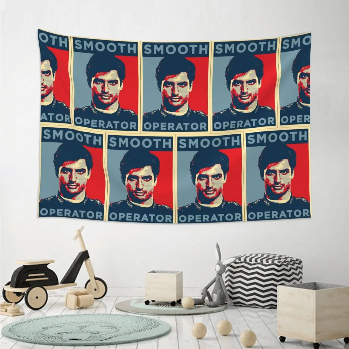 Rainbow Girls Boys Carlos Sainz Smooth Operator Great Men Wom Tapestry Hippie Wall Hanging Aesthetic Home Decor Tapestries