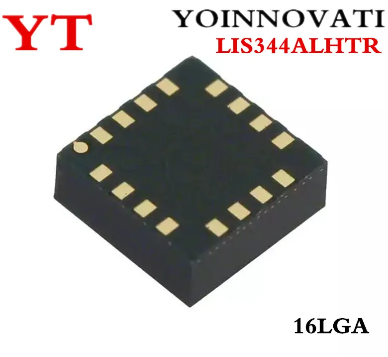 

10pcs/lot LIS344ALHTR LIS344ALH 34AH ACCELEROMETER 2-6G ANALOG 16LGA Best quality