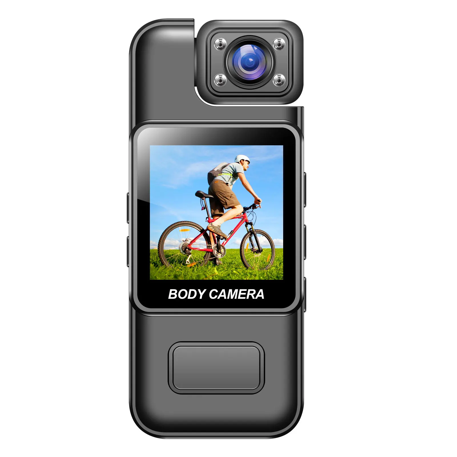 64GB portable lens motion detection, portable screen back camera, high-definition infrared night portable law device