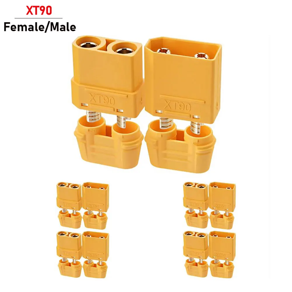 Amass 5Pairs 10Pairs 20Pairs XT90 XT-90 T Plug Male Female Bullet Connectors Plugs For RC Lipo Battery Quadcopter