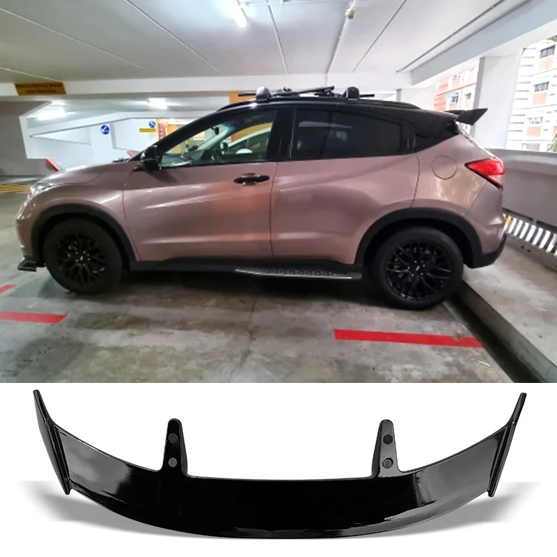 

Spoiler Universal Carbon Surface ABS Material Car Rear Trunk Spoiler For Honda HR-V VEZEL HRV