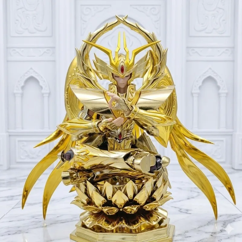 [Envío en 9 Horas] Nuevo Stock Saint Seiya MC God Virgo Shaka SOG Saint Cloth Myth EX Figura de Acción de Metal con Base de Loto