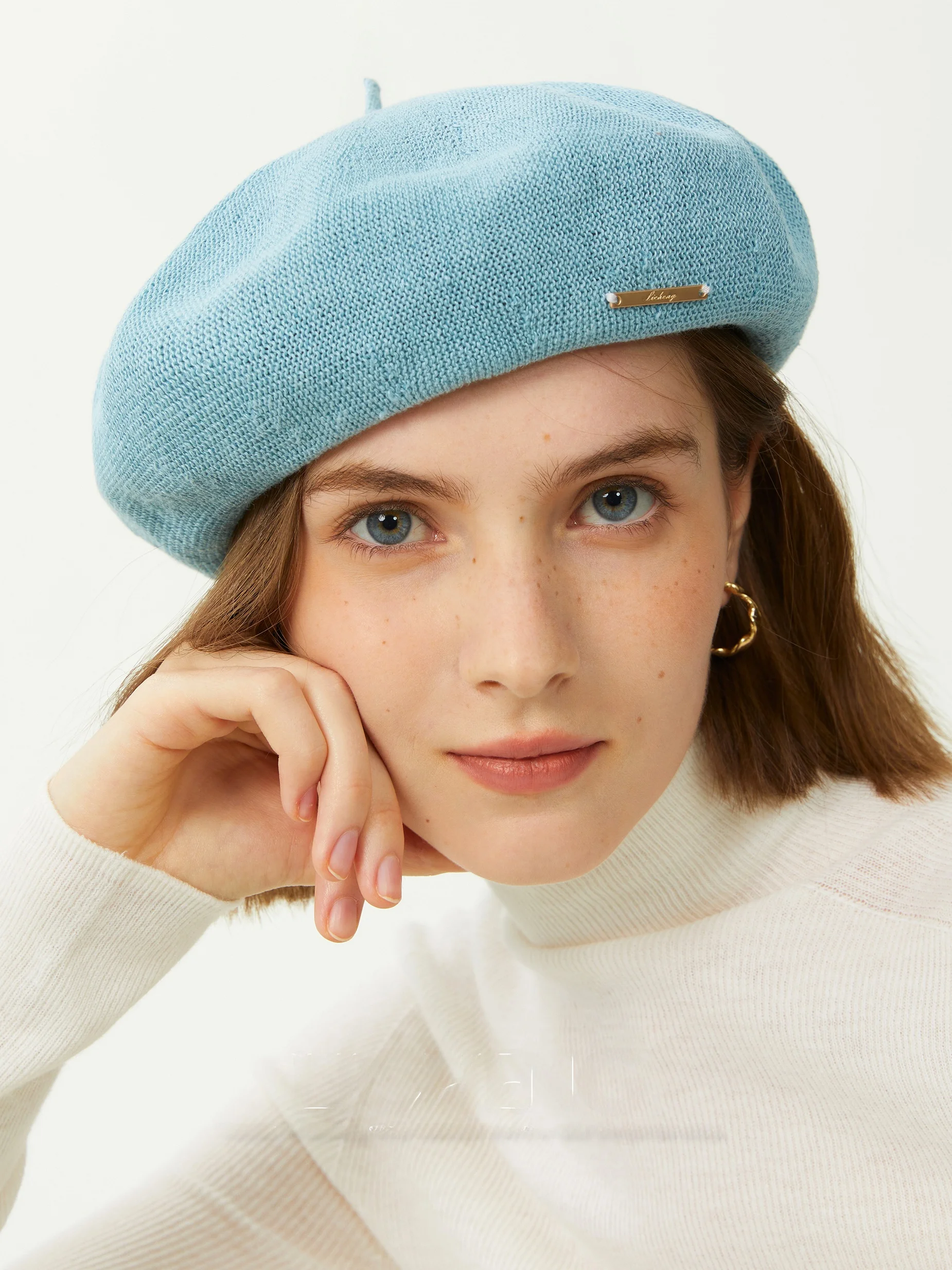 licheng-lazy-00-リネン-ソリッドカラー-ベレー帽-レディース-春夏休暇帽子-クラシック-多用途-ペインターズキャップ