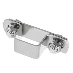 U Shaped Connector Bracket 25mm X 25mm 304 Stainless Steel Ohm Clamp Square Pipe Clamp U-shaped Pipe Clamp Hardware Tools