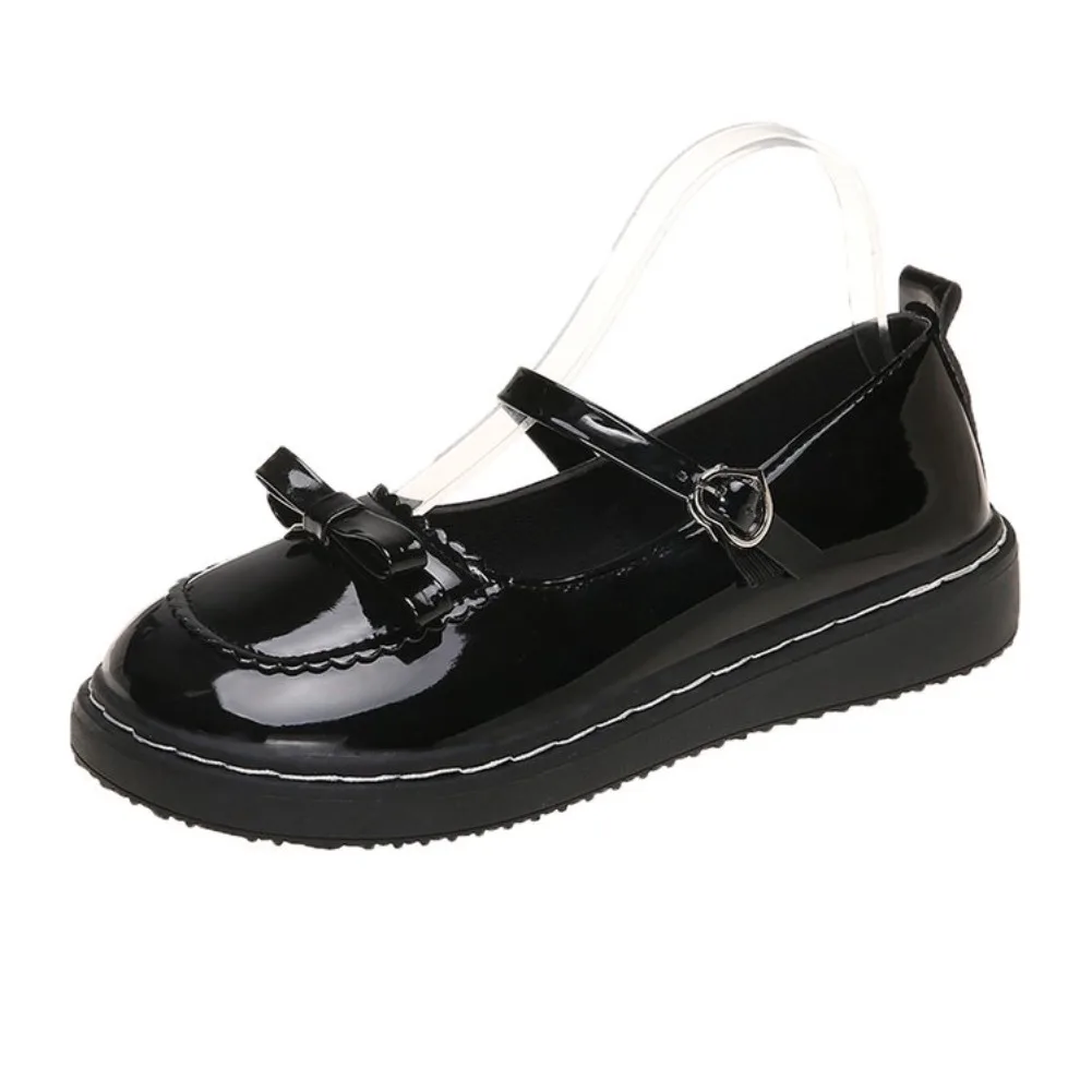 2026 Neue Frühlings-Lolita-Damen-Mary-Jane-Schuhe, schlichte, flache Schuhe mit runder Zehenpartie, Damen-Lederschuhe im schlichten Outdoor-College-Stil – Detail 3