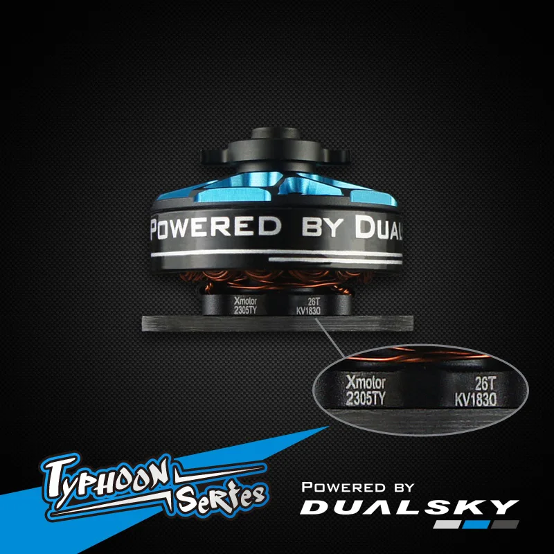Dualsky XM2305TY Typhoon Motor, F3P 3D/4D Aerobatic Brushless for Indoor/Outdoor RC Models