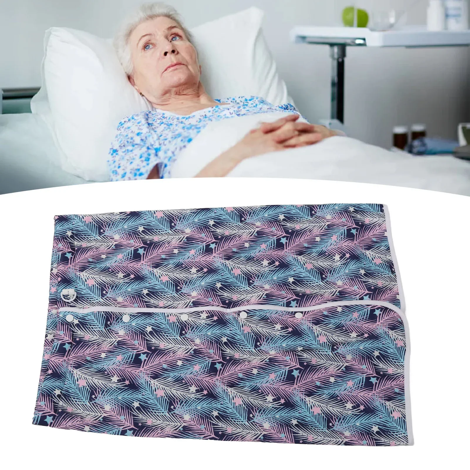 Wearable Incontinence Bed Pad Washable Highly Absorbency Incontinence Bedwetting Mattress Mats for Adults Elderly L