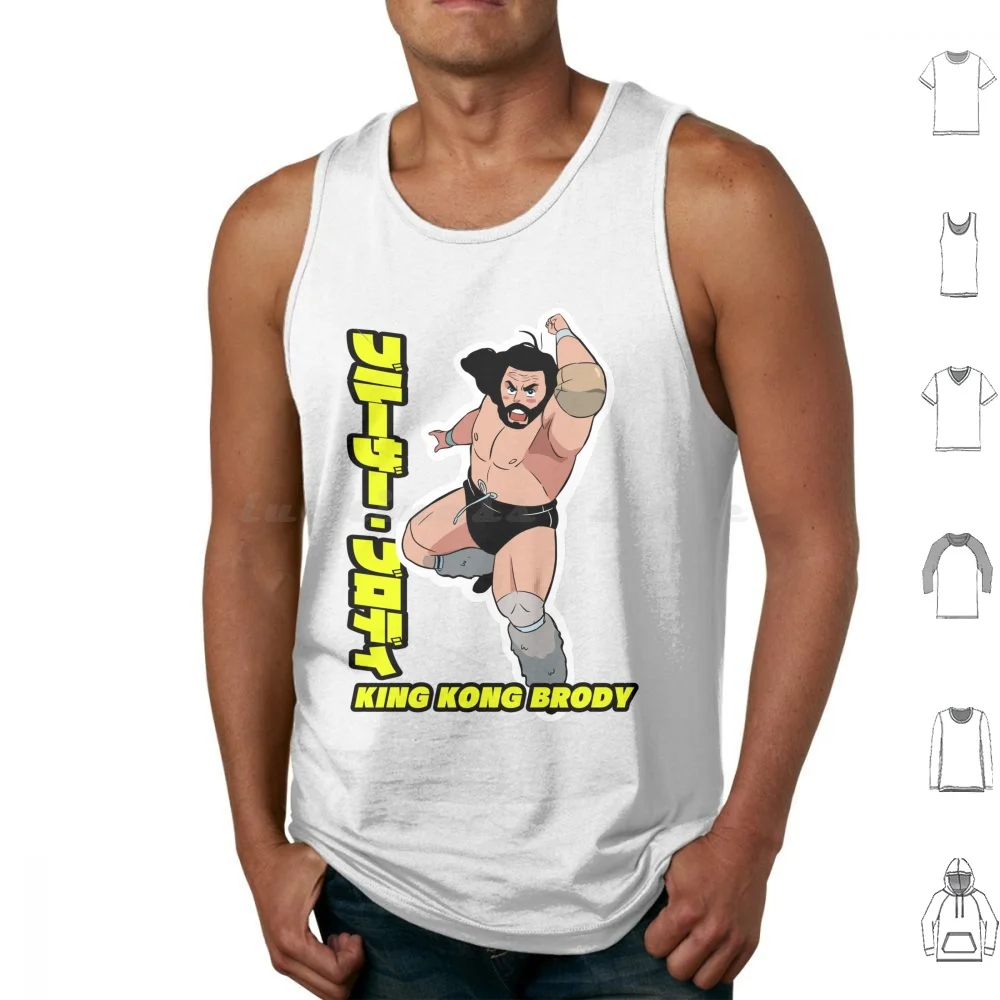 Bruiser Brody Tank Tops Vest Sleeveless Bruiser Brody Pro Wrestling Pro Wrestler Professional Wrestling Boots Cowboy