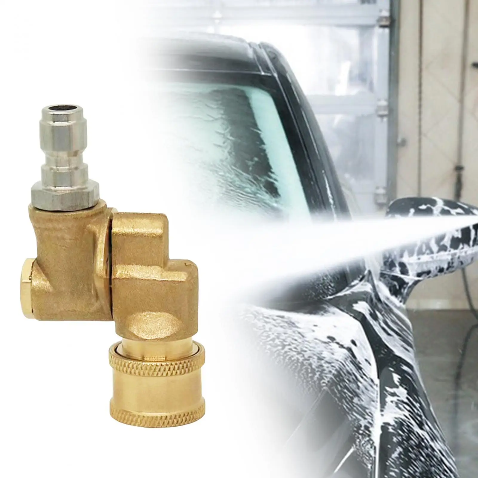 180 Pressure Rotating Spray Nozzle Metal Sprayer Head for Car Washing Driveways