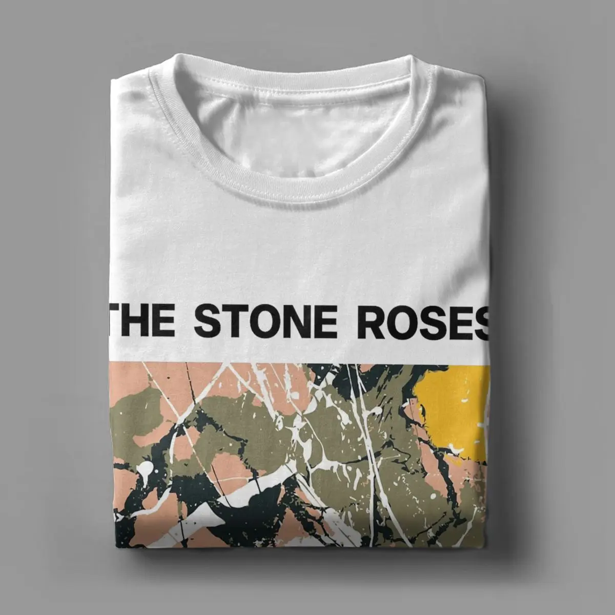 Men The Stone Roses She Bangs The Drums T Shirts Pure Cotton Clothing Funny Short Sleeve Crewneck Tees Party T-Shirts