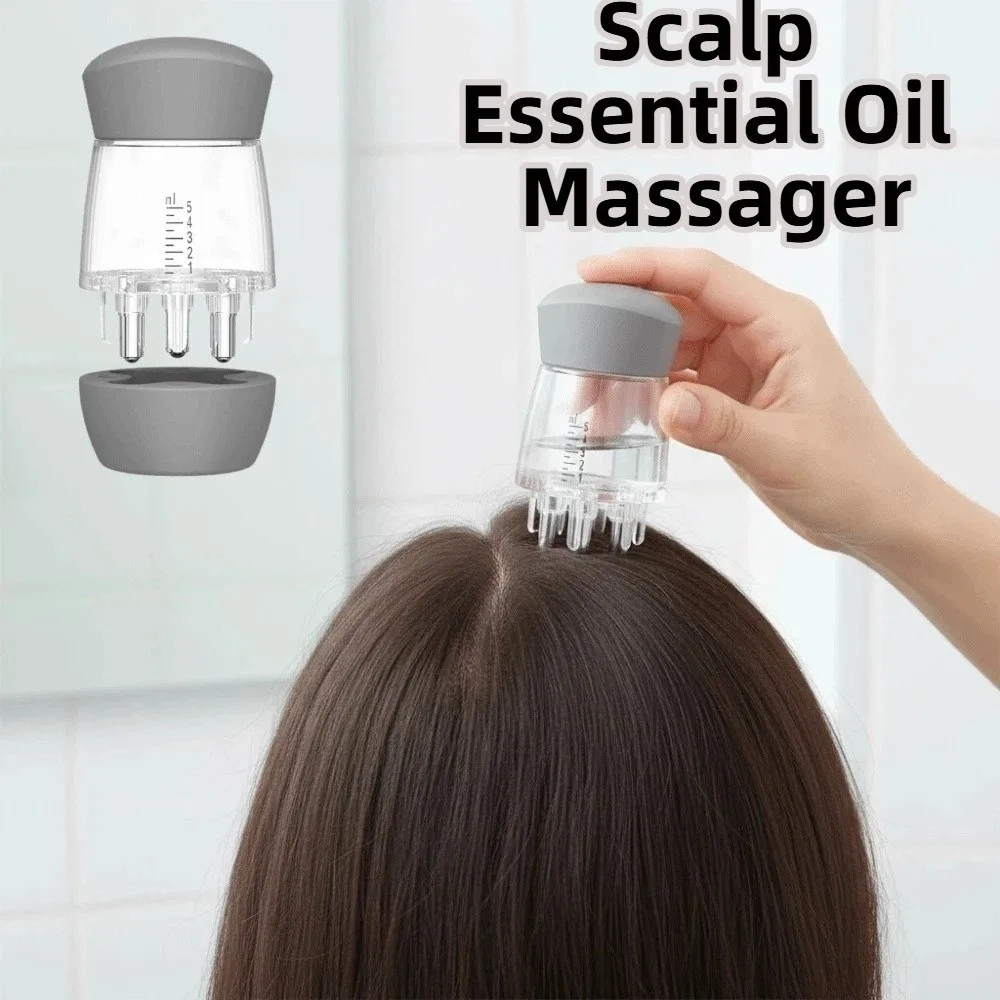 

Mini Scalp Oil Applicator 5ml with Scale Hair Oil Applicator Twistable Bottle Mouth Empty Scalp Massagers Serum Oil Nourish