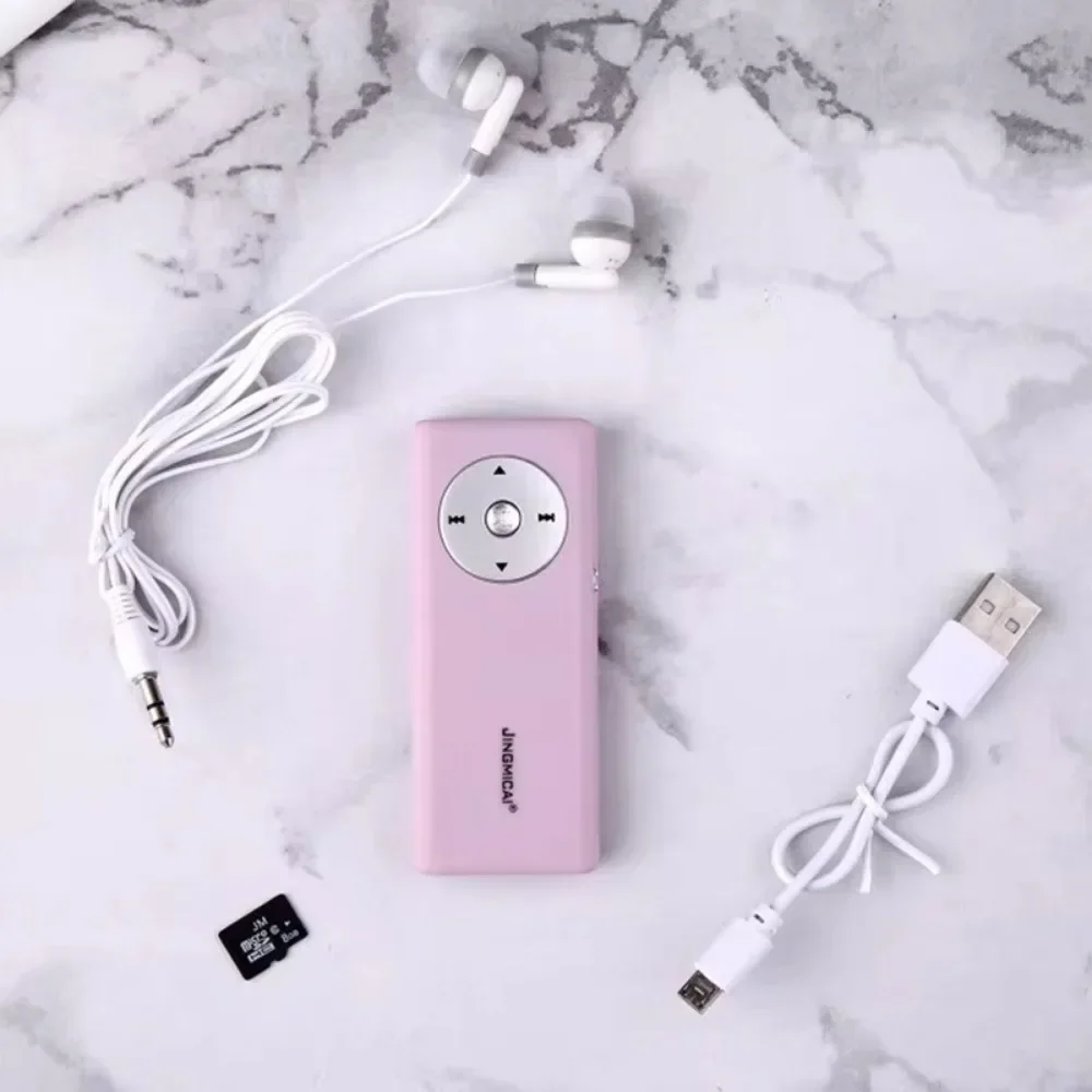 헤드폰 장착 Mp3 플레이어, 고충실도 러닝, 스포츠 미니 오디오, 휴대용 어린이 무손실 단색 외부 재생