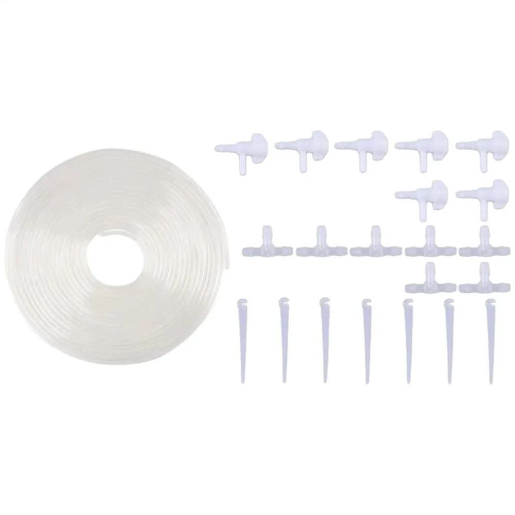 

ABKS-капельницы для капельного орошения, 7 шт., самополивающиеся капельницы, система орошения сада с трубкой 23 фута для теплицы на газоне