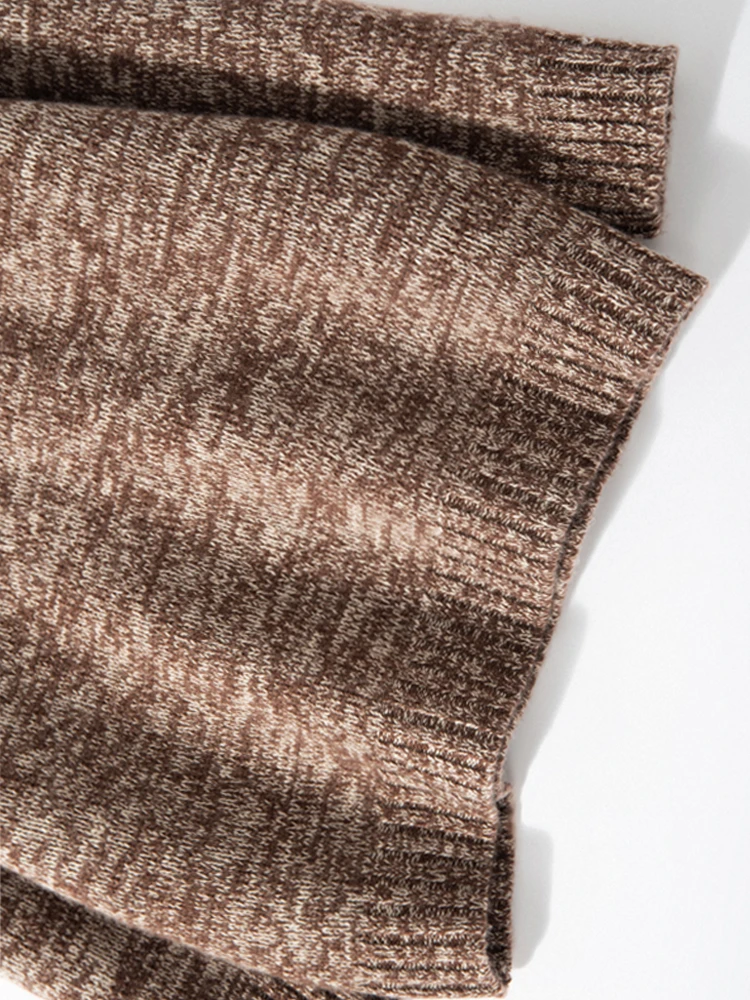 جديد المرأة 100% سترة الكشمير المعنقة رفض طوق أزرار البلوز الخريف الشتاء لينة الدافئة سميكة سترة الكشمير المعنقة تريكو القمم