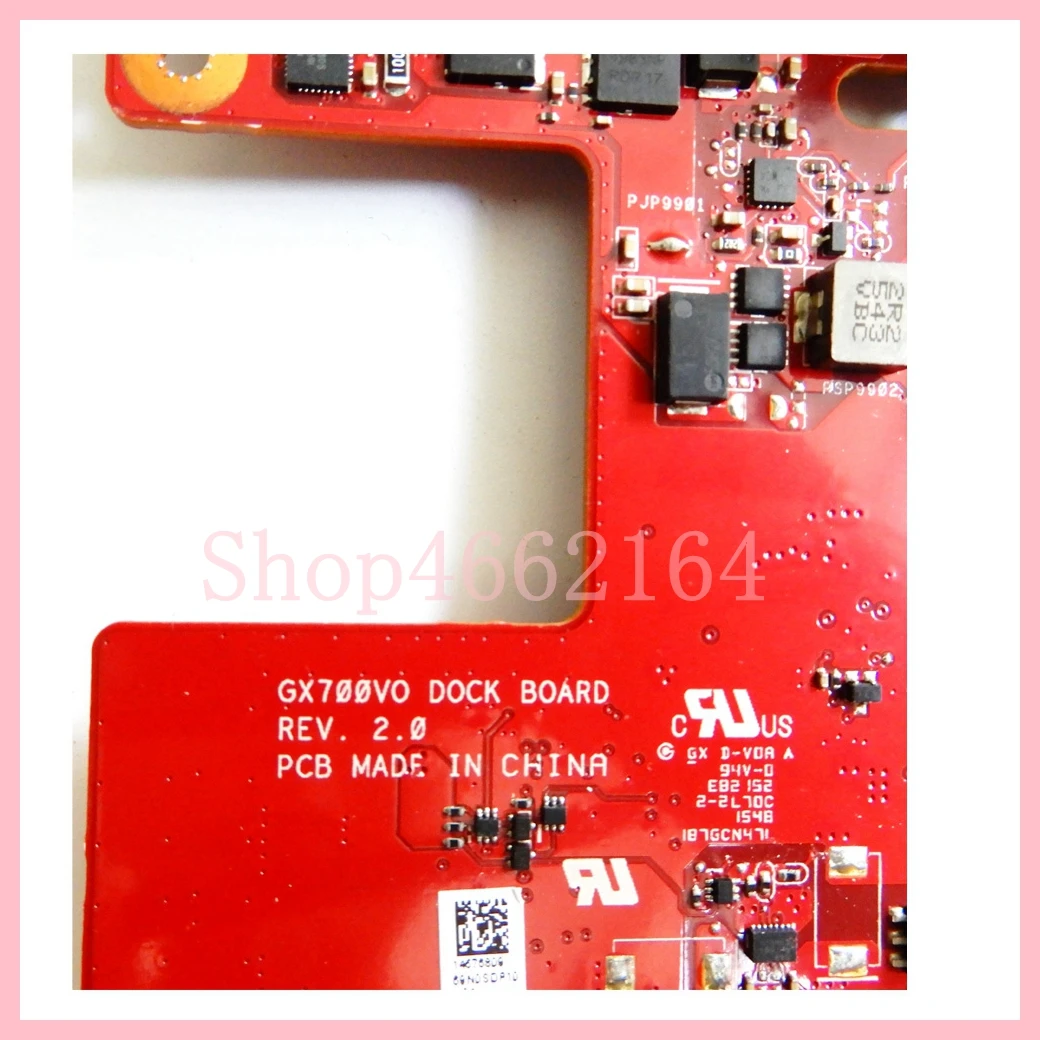 GX700VO DOCK _board REV2.0 For ASUS Laptop GX700 GX700V GX700VO G701VO G701V IO power board DC Power Jack Board