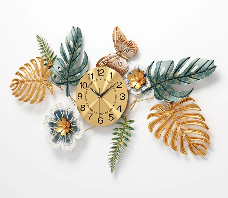 آلية الشمال ساعة حائط غرفة المعيشة الحديثة تصميم جديد ساعة حائط منبه صامت عناصر فريدة البندول سالا جدار ديكور L