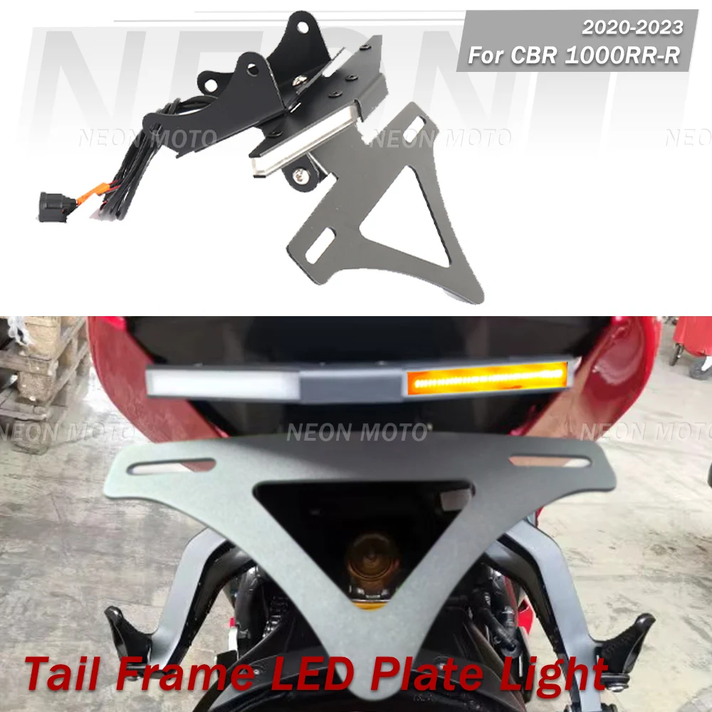 

Motorcycle Rear Short Tail Stock Tidy License Plate Holder Tailstock Bracket For Honda CBR1000RR-R 2020-2023