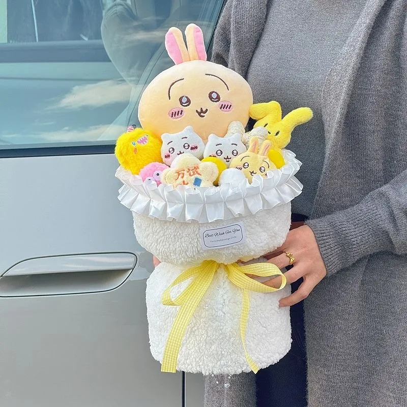 MINISO Chiikawa Hachiware Usagi Kawaii аниме мультфильм Рождественская кукла букет подарок на день рождения подарок для вашего лучшего друга для девочек