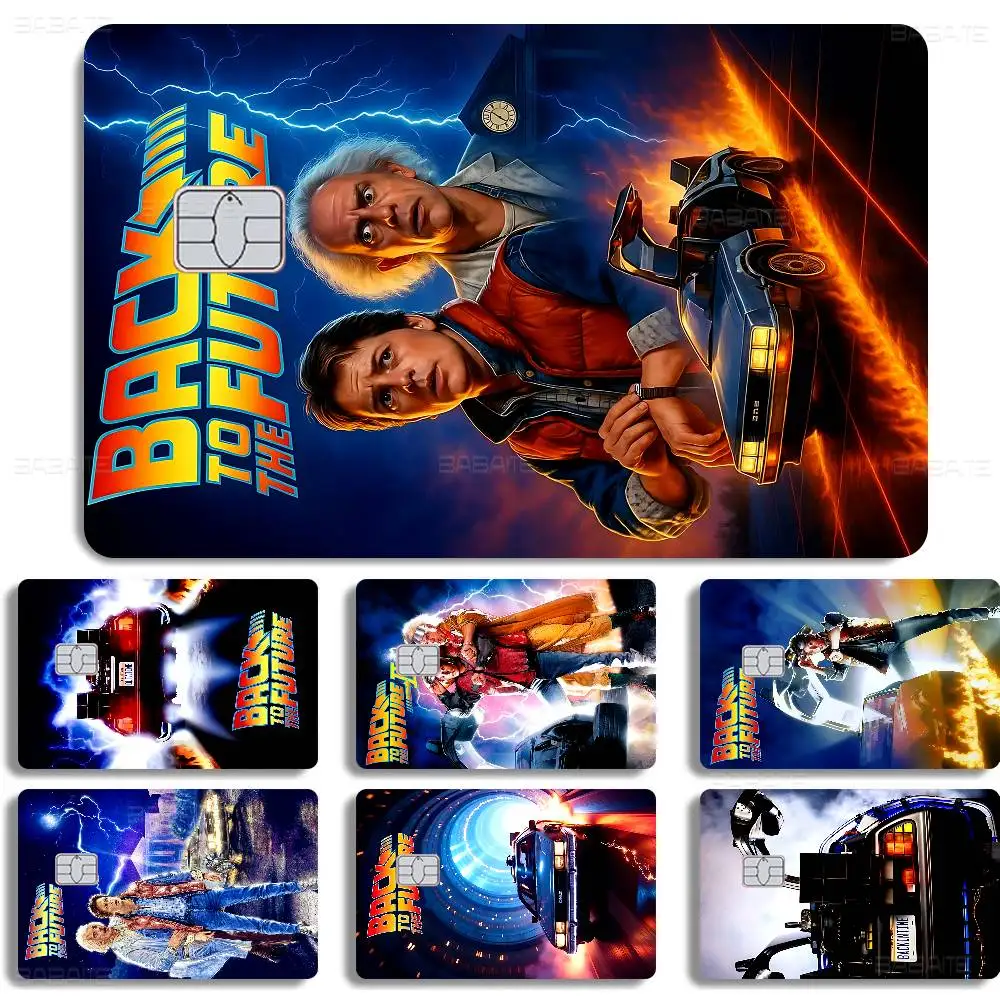 Movie Back To The Future 100% Hot Sale Amine Credit Debit Bank Card Bus Card Film Skin Sticker