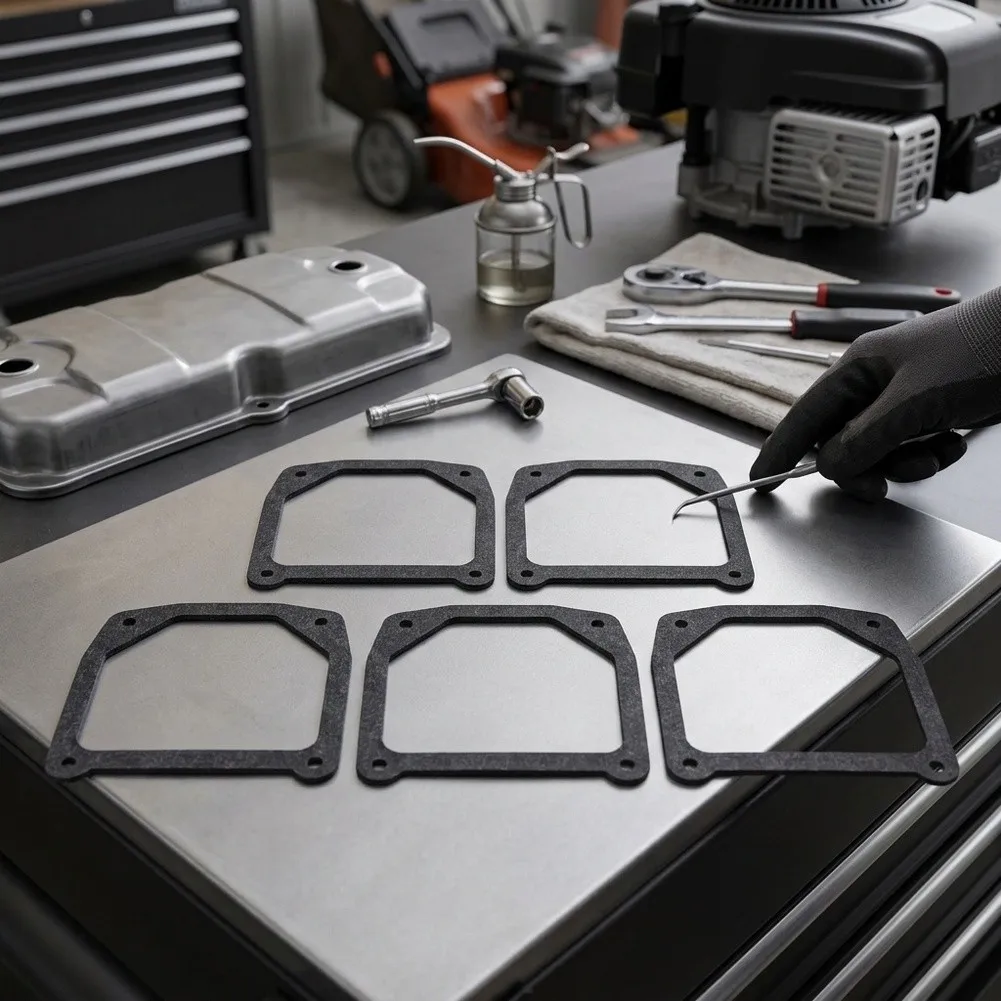 Stamped Steel Gasket Valve Cover Gasket For Engine Maintenance Budget Friendly Set High Temperature Resistant Tight Seal Design