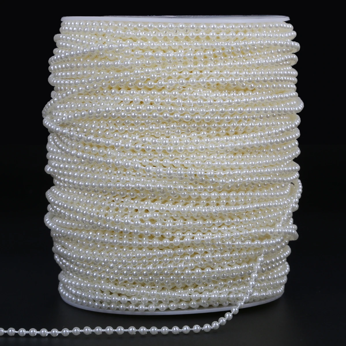 3-10MM Fishing Line Artificial Pearl Beads Chain Garland for Wedding Decoration DIY Jewelry Accessories
