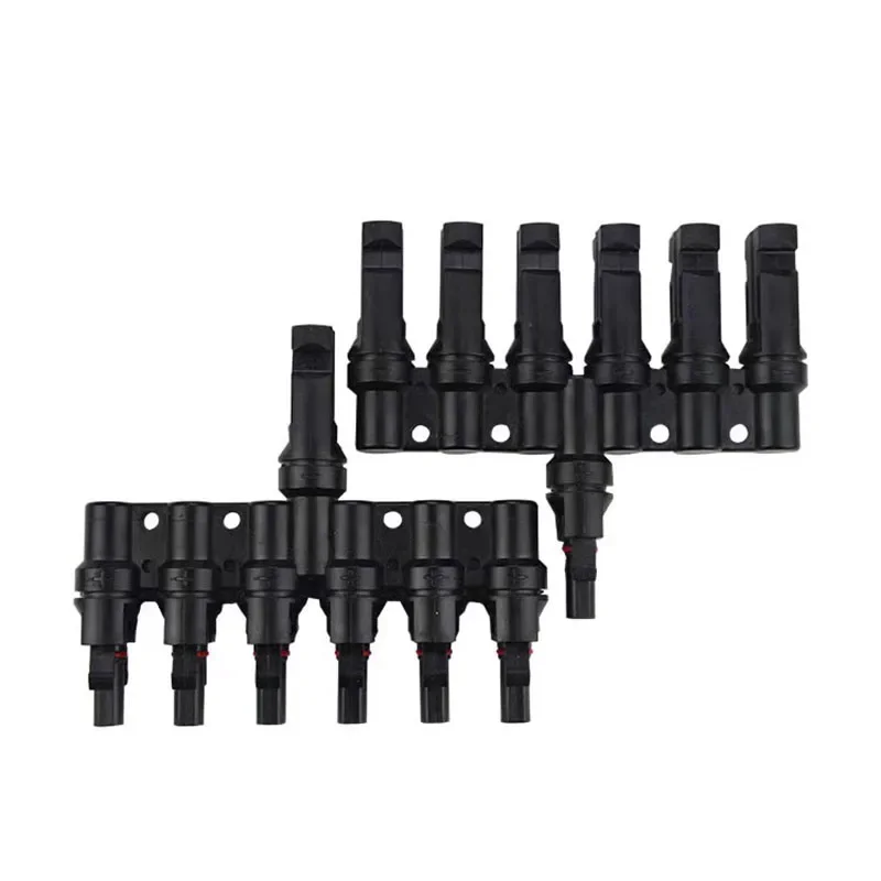 1/5/20/100 Sets  T Branch Photovoltaic Solar Connector Solar Adapter Cable PV Plug 1 To 2/3/4/5/6 PV Plug (M/FFF F/MMM)