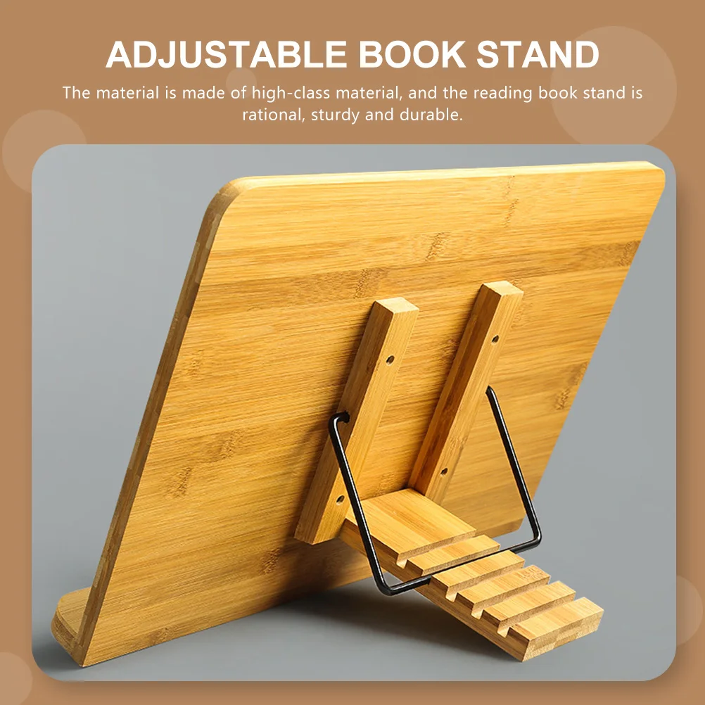 

Adjustable Reading Stand Desktop Drawing Board Foldable Wood Book Easel Large Size Study Home Office Supplies Sturdy