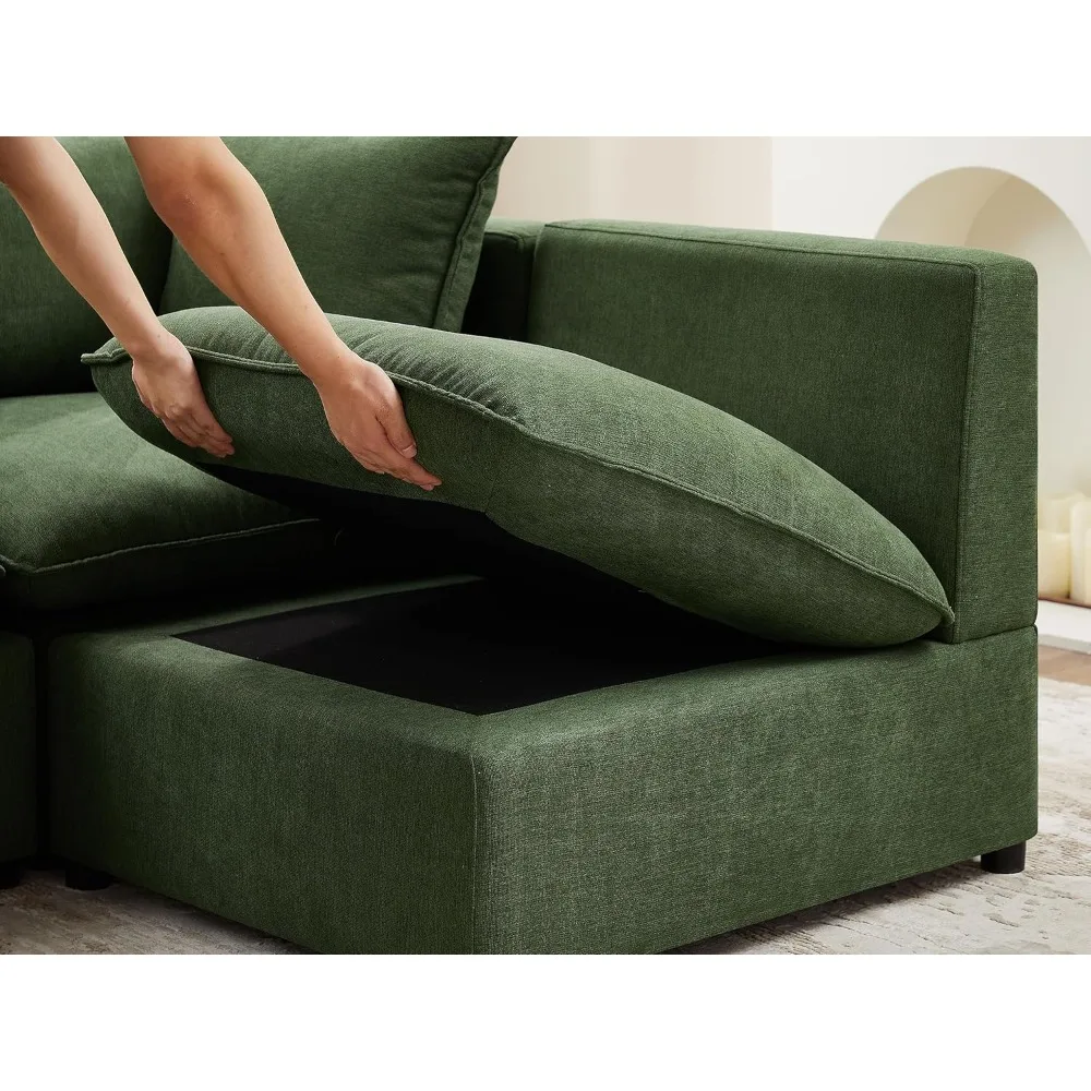 Modular Sectional Sofa, 6 Seater Sectional Sofa Modular Sectional Couch for Living Room, U Shape Sofa