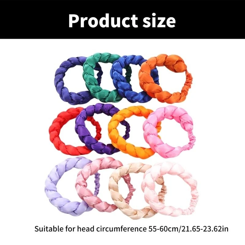 

652F Durability Hairband Comfortable Hair Wrap Versatiles Hairpiece Trendy Hairband for Casual Wear