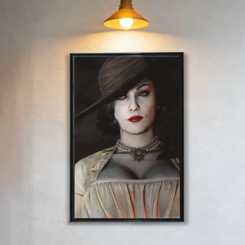 Lady Dimitrescu Resident Evil Nemesis Poster Poster Paper Print Home Living Room Bedroom Entrance Bar Cafe Painting Decoration