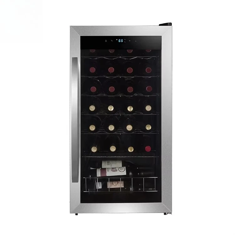 Custom 24-Bottle Luxury Wine Refrigerator Compressor Cooling Quality Freestanding For Hotel Use Power Source - view 4