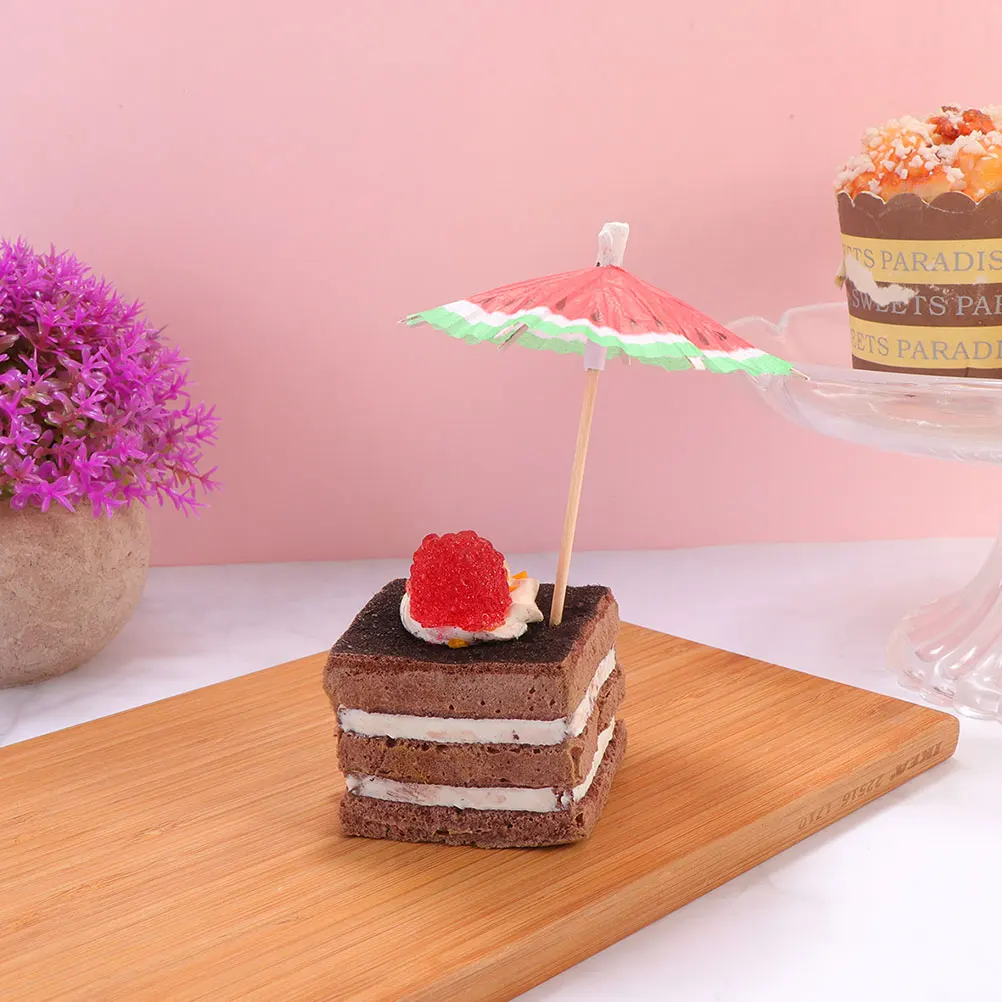 

100pcs Watermelon Picks Cocktail Fruit Decor Topper Drink Ice Decoration Bar Hotel Supplies Cocktail Umbrella
