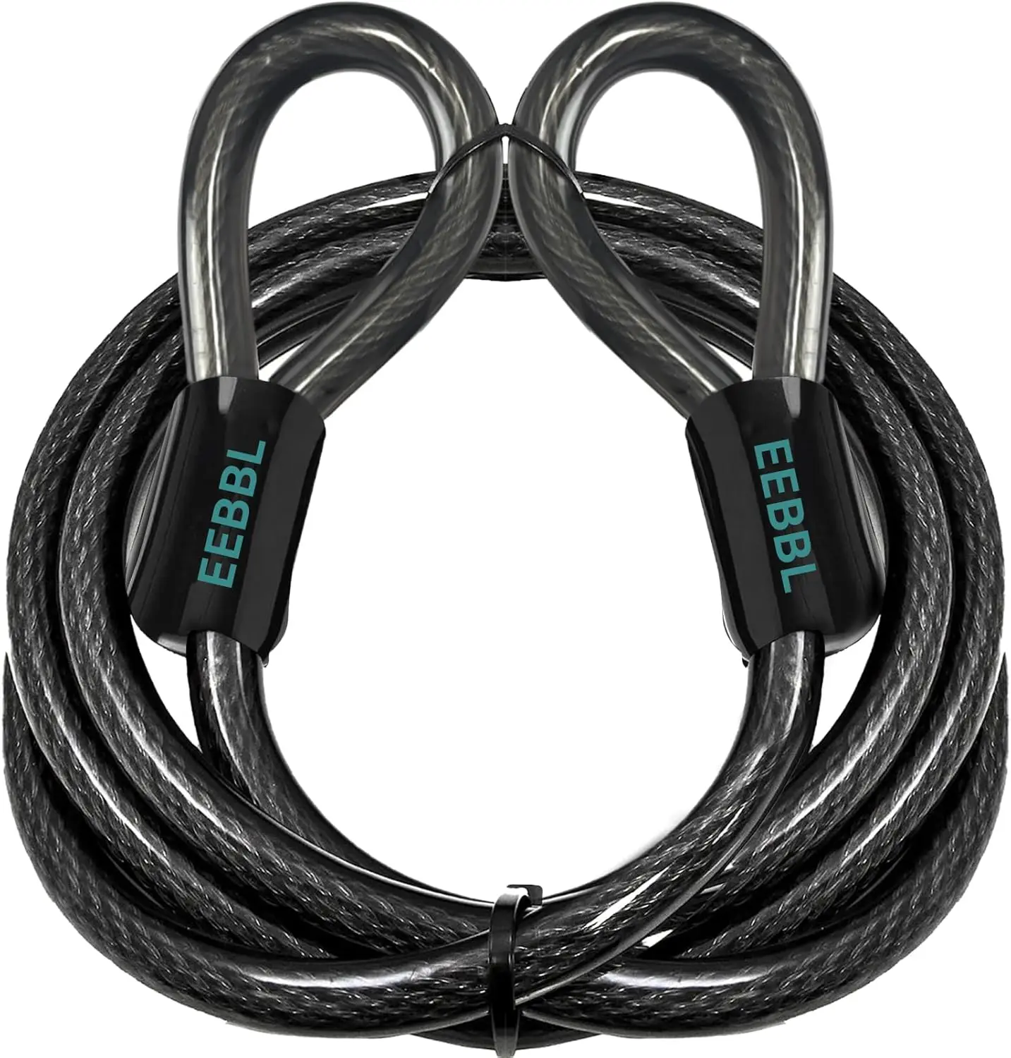 

Commercial Security Cable with Loops for Trailers, Patio Outdoor Equipment, and U-Locks (7 FT)
