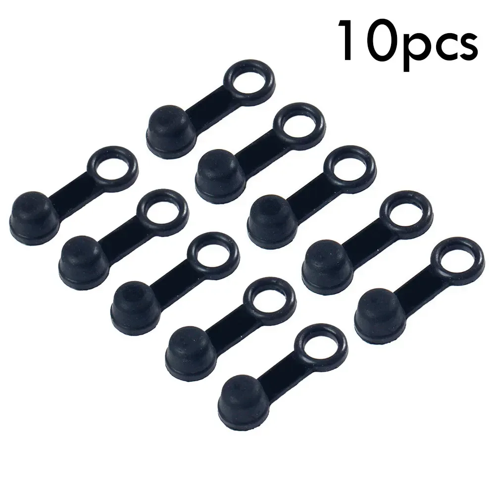 10PCS Dust Cap Cover Black Brake Bleed Nipple Screw Motorbike Motorcycle Rubber High Quality Replacement Part Tool Useful