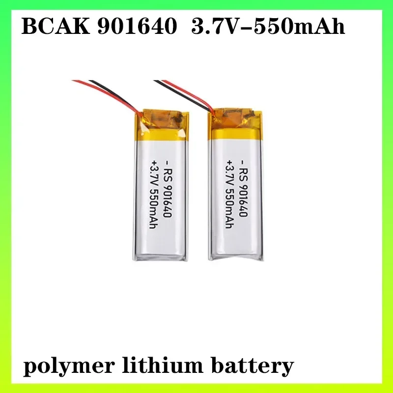 BCAK 901640 3.7V Hight Quality Polymer Lithium Battery 550mAh Beauty Instrument  Headset Bluetooth Speaker Adult Products