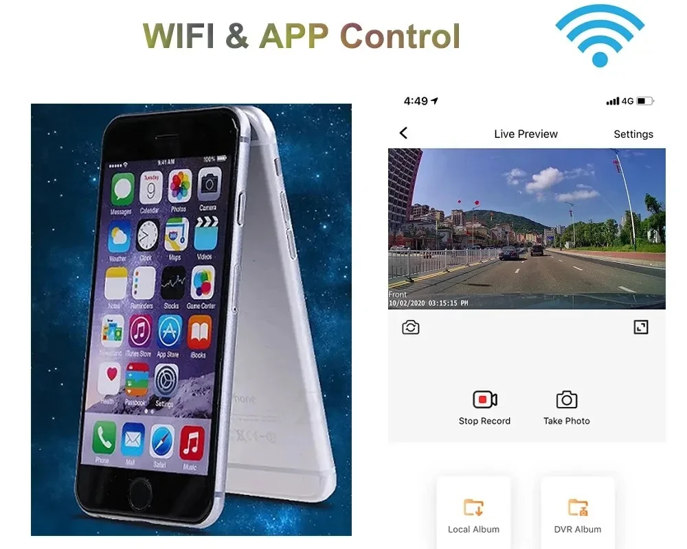 HD 4K 2160P WiFi جهاز تسجيل فيديو رقمي للسيارات داش كام كاميرا 2K 1600P 1080P 24H شاشة ركن السيارة APP التحكم سيارة القيادة مسجل فيديو لجميع السيارات