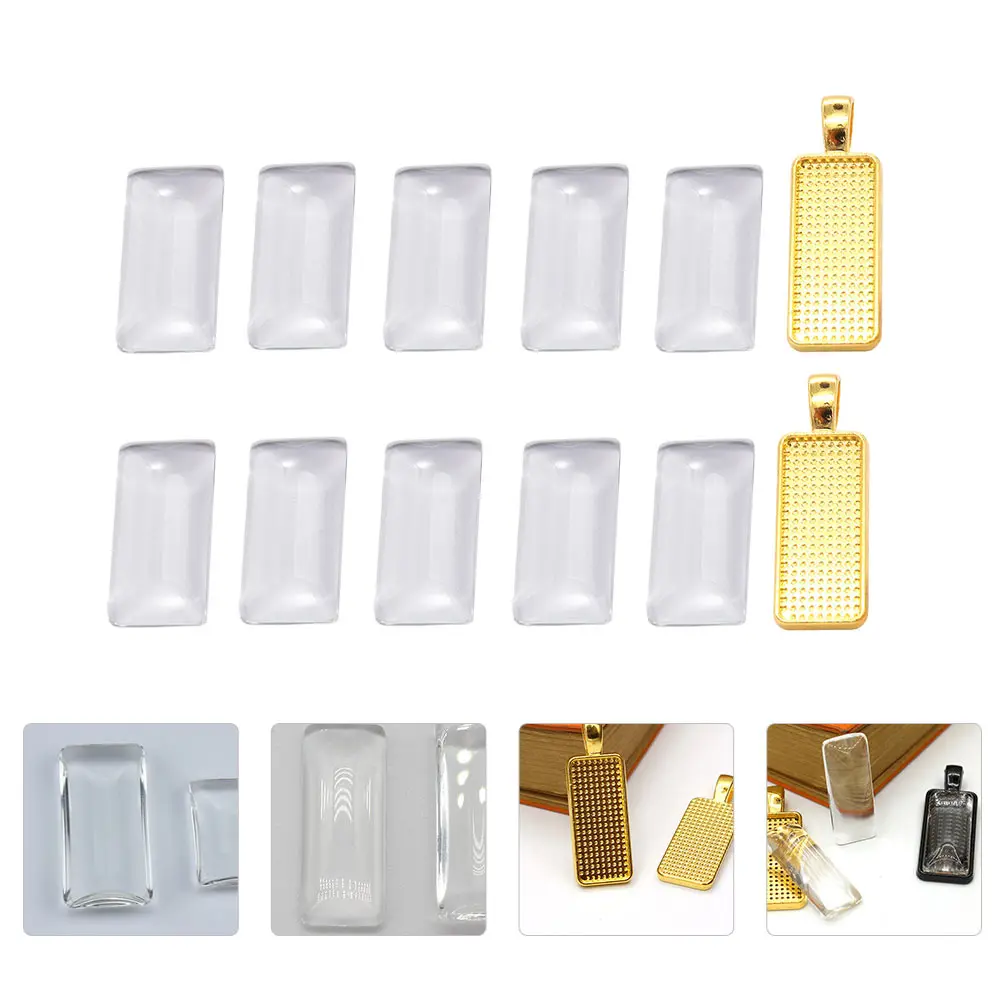 

1 set 10X25mm Rectangle Alloy Bezel Settings DIY Jewelry Making Supplies Pendant Trays Photo Gems Base Accessories