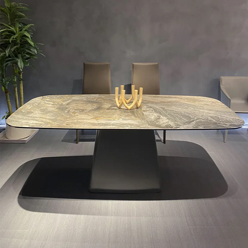 

Organizer Newclassic Dining Table Makeup Italian Salon Luxury Dining Table Nordic Designer Wood Mesas De Jantar Home Furniture
