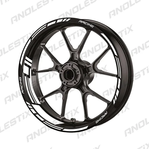 Imagen 2 del producto Pegatinas reflectantes para rueda de motocicleta, calcomanía para cubo, raya de llanta de 17 pulgadas para YAMAHA, Honda, Kawasaki, Suzuki, BMW, KTM, Husqvarna, Triumph