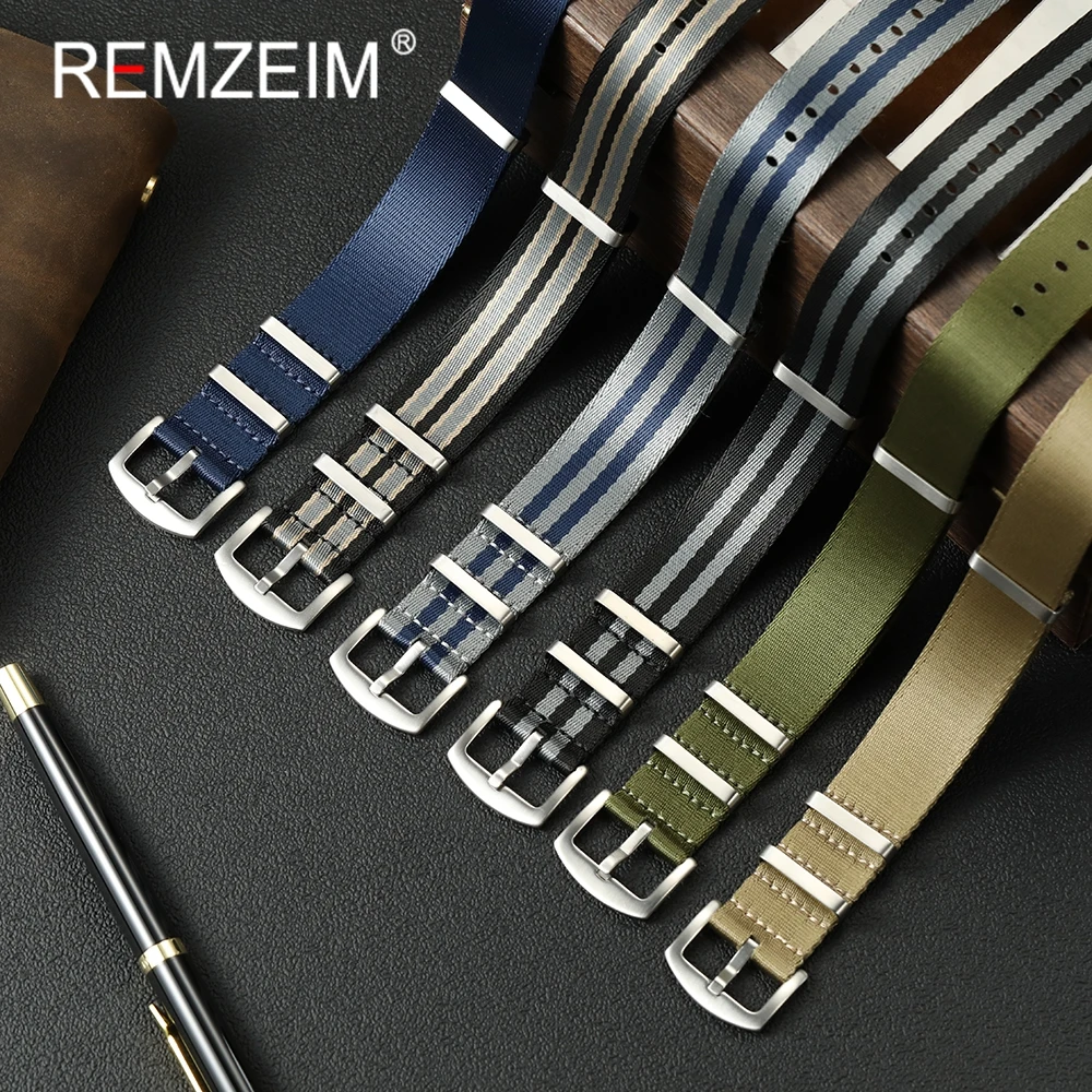 قسط مريح لينة النايلون سوار ساعة 20 مللي متر 22 مللي متر ساعة الأشرطة الرجال النساء الساعات استبدال اكسسوارات الساعات