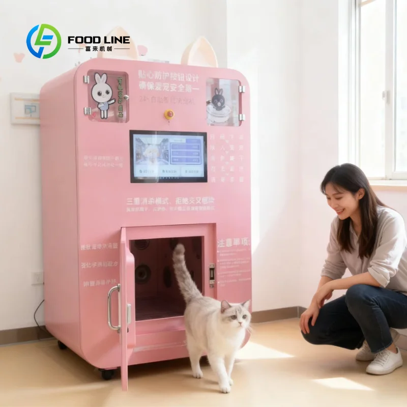 Customized 24‑Hour Self‑Service Stainless Steel Pet Washer Machine Equipment for Pet Hospitals Pet Grooming Station