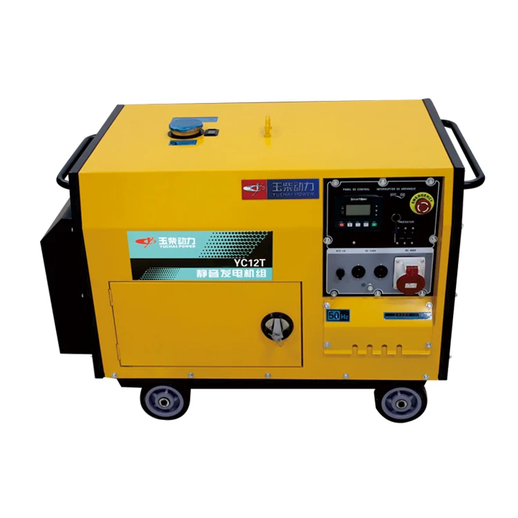 YUGONG Home Use Generator Diesel Silent Small Power 12kva Diesel Generator 380v 50hz