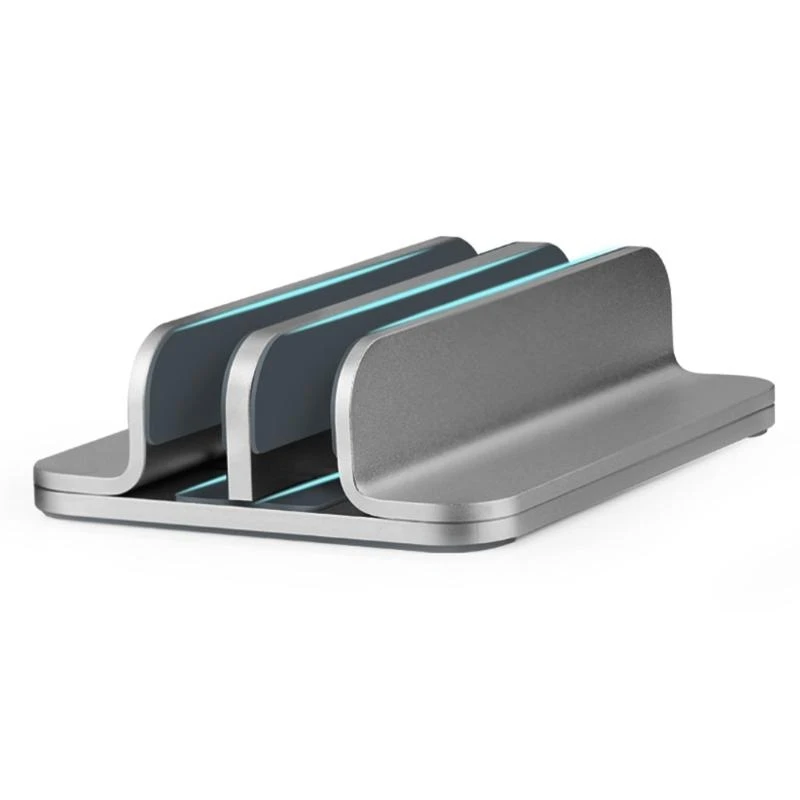 Adjustable Vertical Laptop Stand Aluminum Alloy Laptop Holder 3 in 1 Design Space-Saving for All Laptops X37A