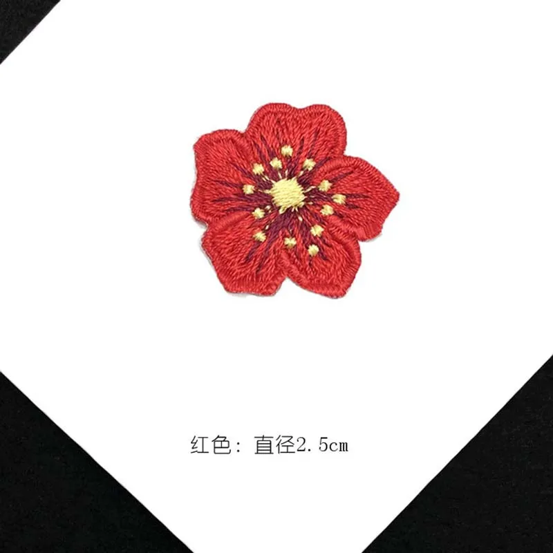 8 Stück, 3D-Blumen-Applikationen zum Aufbügeln, bestickte Patches, kleine florale Thermoklebefolien, DIY-Nähpatch für Jeans, Kleider – Detail 6