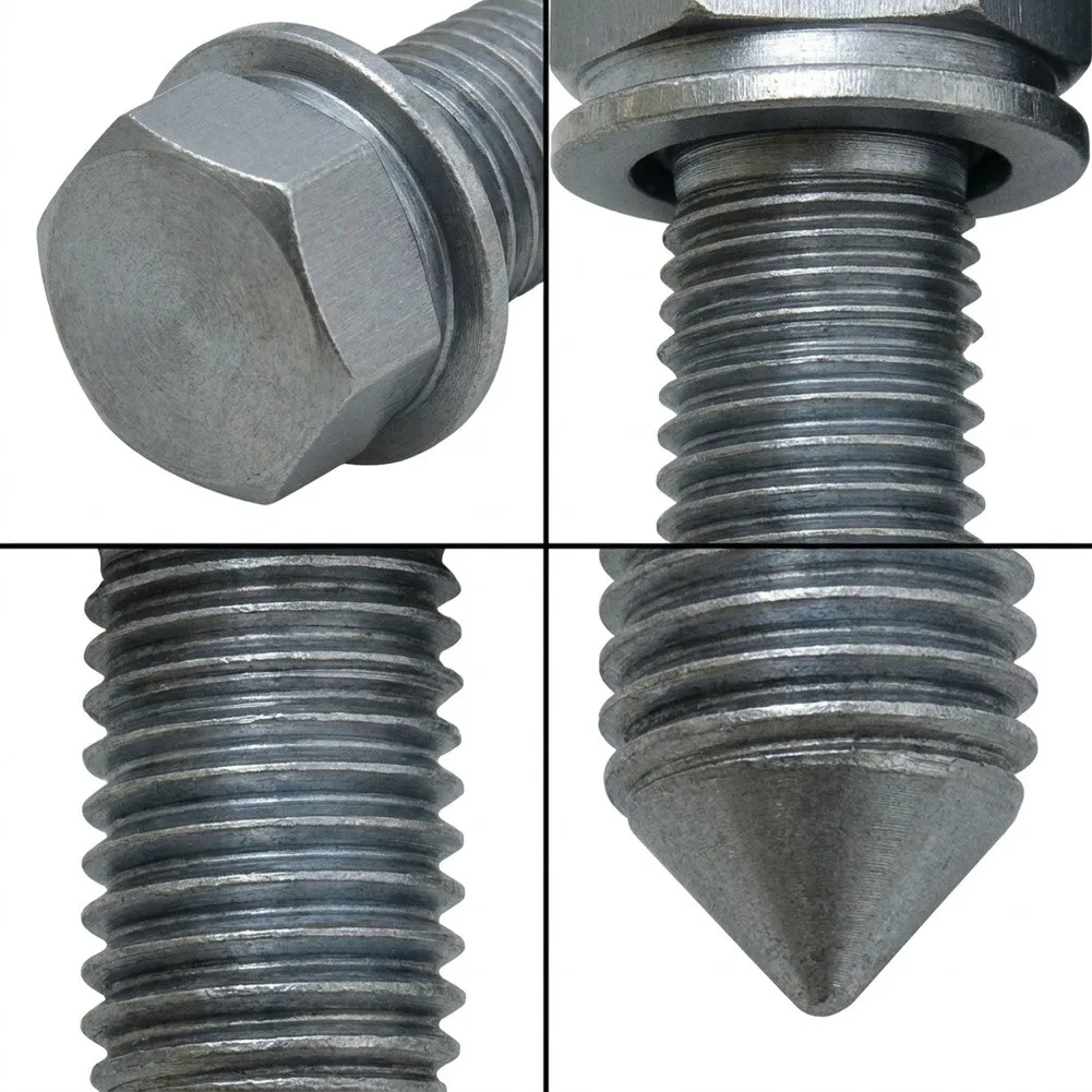 10 Count M14x1.5 Oil Pan Drain Screws Featuring Sealing Rings for Cars Motorcycles and Ships OEM Equivalent N90813202