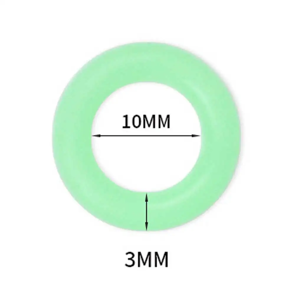 30/50/100Pcs O-Shaped Glowing Tent Ground Stake Markers Ground Peg Reflective Light Rings for Guy Lines Night Safety Accessories