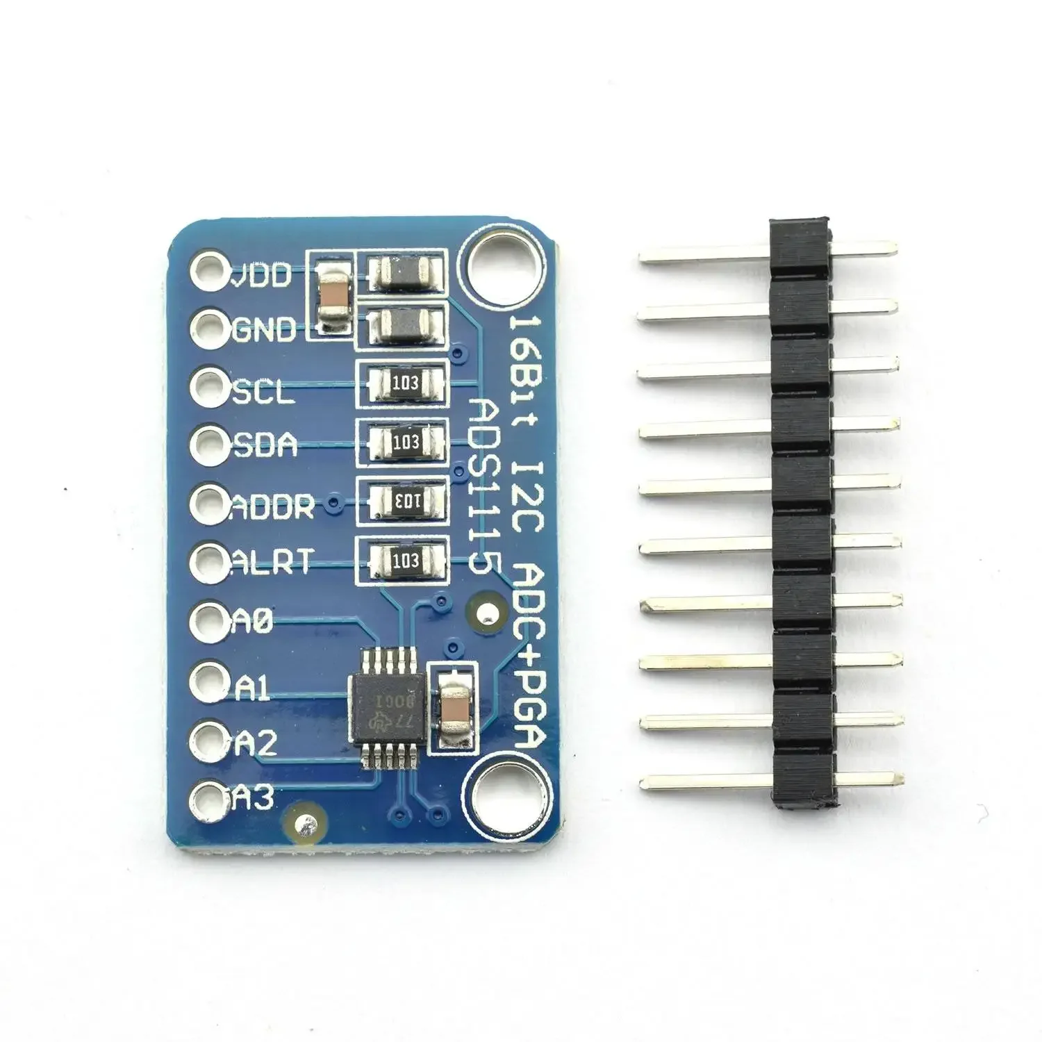 16 بت I2C ADS1115 وحدة ADC 4 قناة مع مكبر للصوت الاحترافي RPi