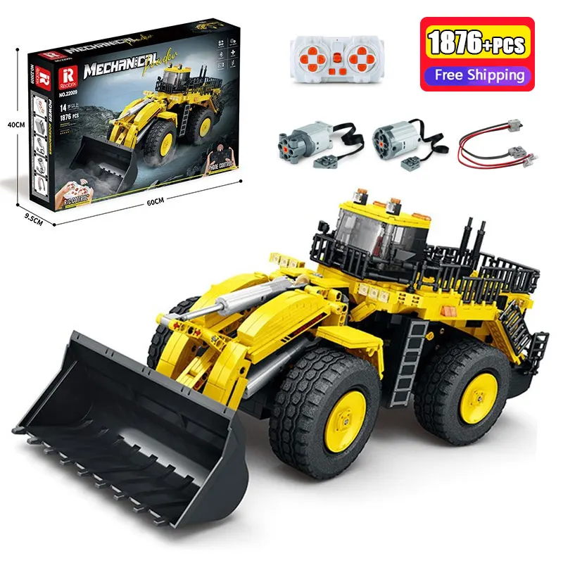 

Reobrix 1876 шт. механический погрузчик строительные блоки модель строительной машины развивающие кирпичи игрушка для мальчиков Рождественский подарок