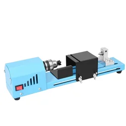 Mini Wood Lathe Machine Buddha Pearl Lathe Grinding Polishing  Wood Drill Rotary Tool DIY Woodwork Tool